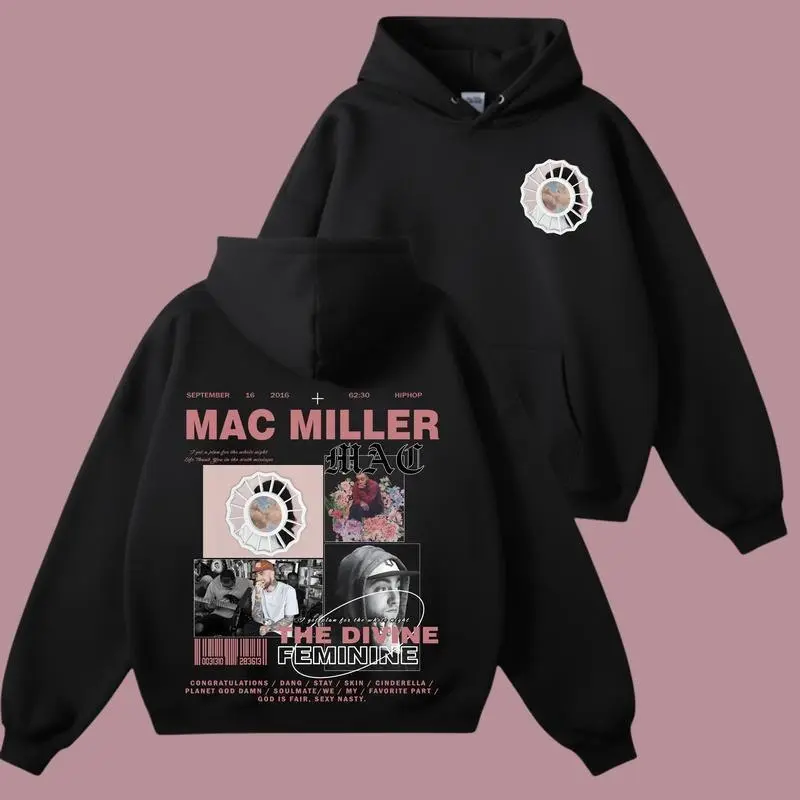 [SOL7] Mac Miller Divine Feminine Hoodie – Album Collage Sweatshirt, Vintage Hip Hop Pullover, Unisex Graphic Music Shirt, Rap Streetwear Boyfriend Gift