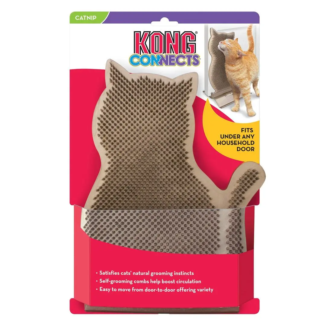 KONG Connects Kitty Self-Grooming Comber for Cats Champagne 1ea/One