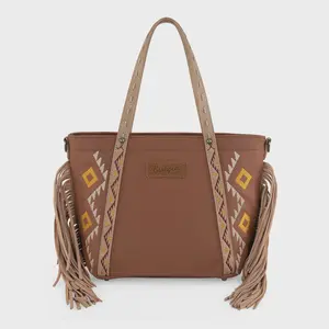 Crossbody Wrangler Aztec Bordado Cafe WG233-2009LBR