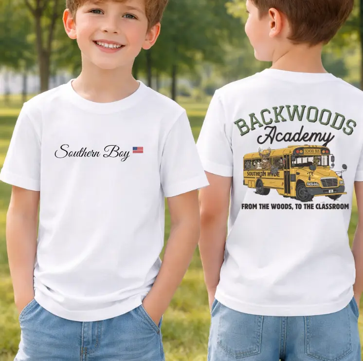 YOUTH & ADULT Backwoods Academy shirt, country boy clothing, toddler boy clothing, toddler boy stuff, gift for son