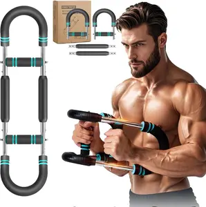 Twister Arm Trainer, 60-110lb Adjustable Chest Workout Equipment Power Twist Arm Trainer, Forearm Strengthener, Portable Spring Resistance for Home Fitness