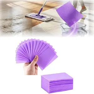 120-Pack Floor Cleaning Tablets Sheets, Water Soluble Floor Cleaner for Mopping, Concentrated Multi-Surface Cleaning Sheets Fit for Hardwood, Laminate Floors, Wall Tiles, Glass, Purple