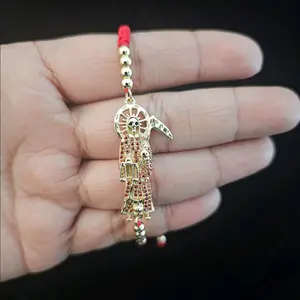 Laminated gold bracelet