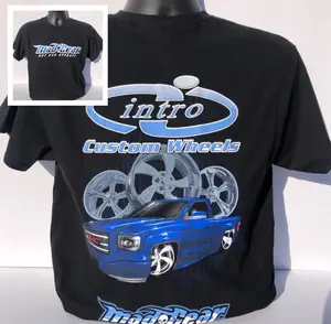Mad Gear Hot Rod Apparel Custom Blue GMC Truck T-Shirt