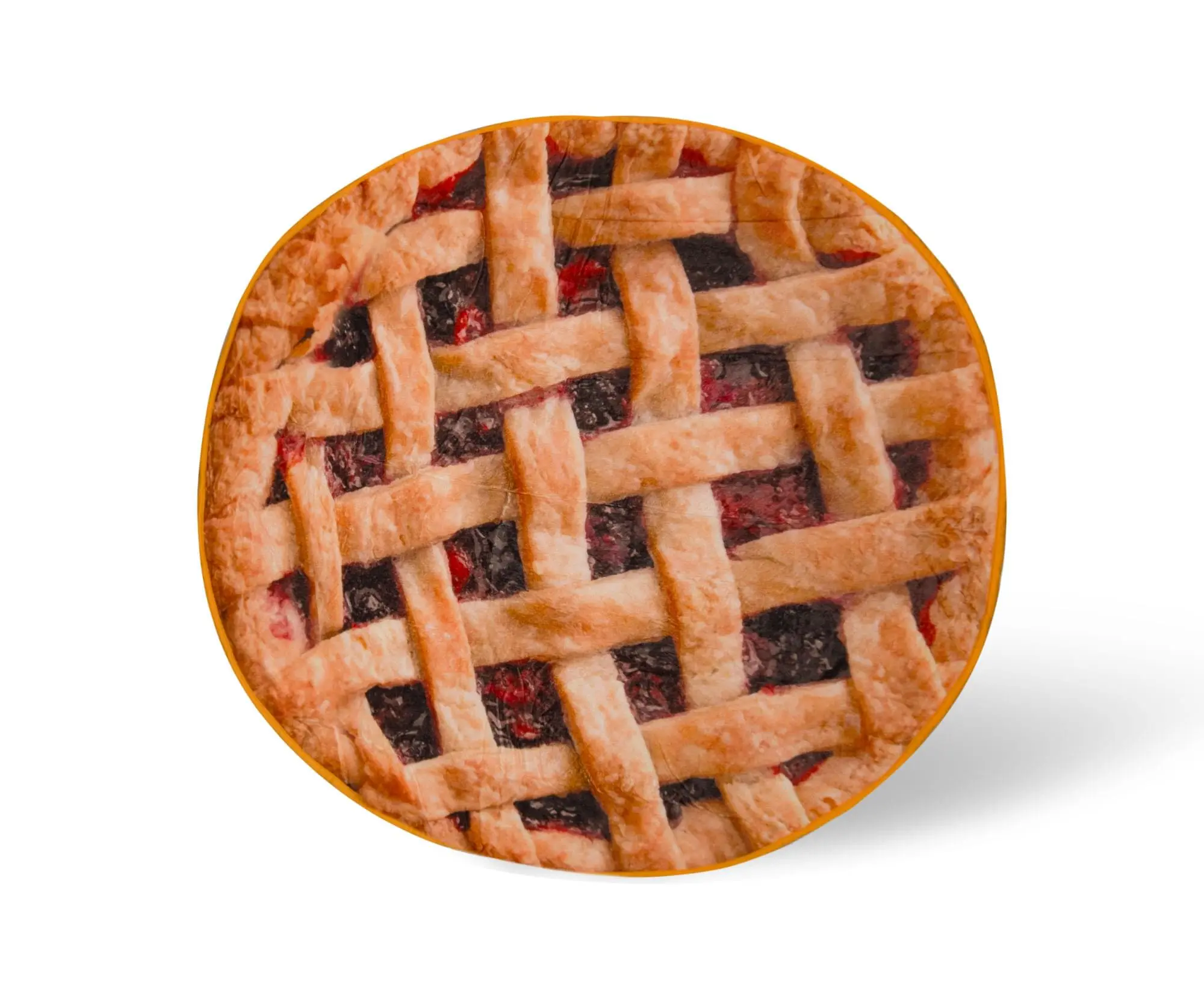 Cherry Pie Fluffy Fleece Throw Blanket, 60-In Fuzzy Fleece Throw for Home Bedding & Linens, Fuzzy Fleece Blanket