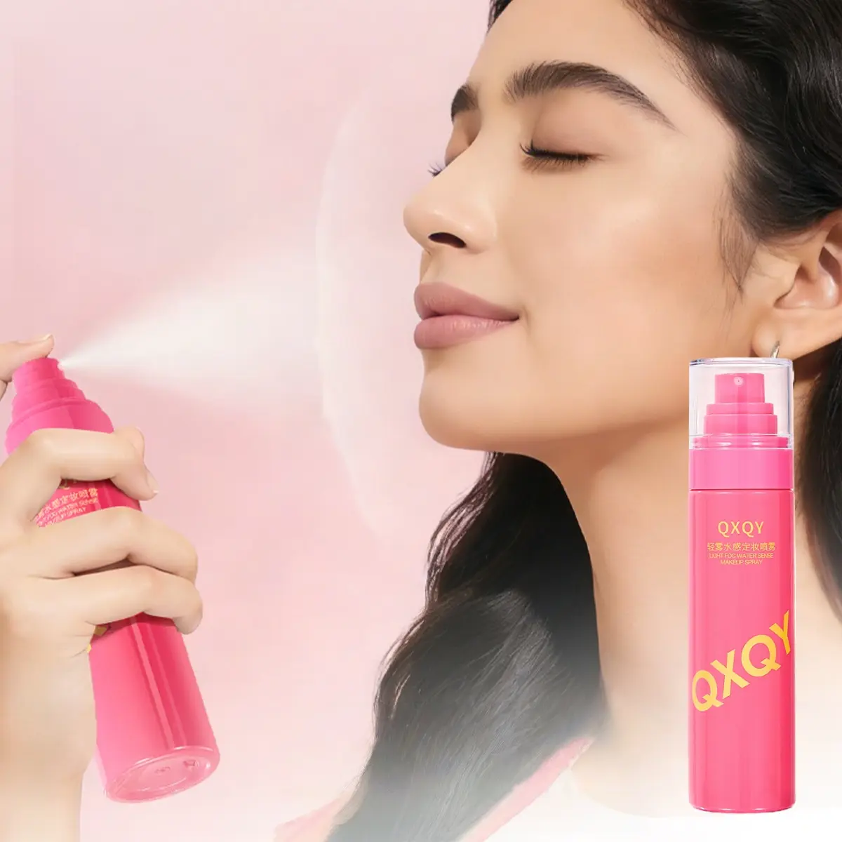 Set Makeup Finishing Spray Makeup Setting Spray Waterproof Sweatproof Long-Lasting Natural Finish Quick Drying Moisturizing Fresh All-Day Use
