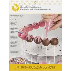 Wilton Cake Pops Decorating Stand and Holder, White, 12 X 1.75 In. Wilton