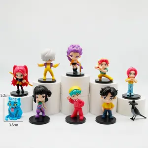 10 sets of anime figurine costumes - A collectible decoration item, a K-POP toy display piece, highly suitable for home display and office desk decoration. It is an excellent gift for Christmas and Spring Festival.