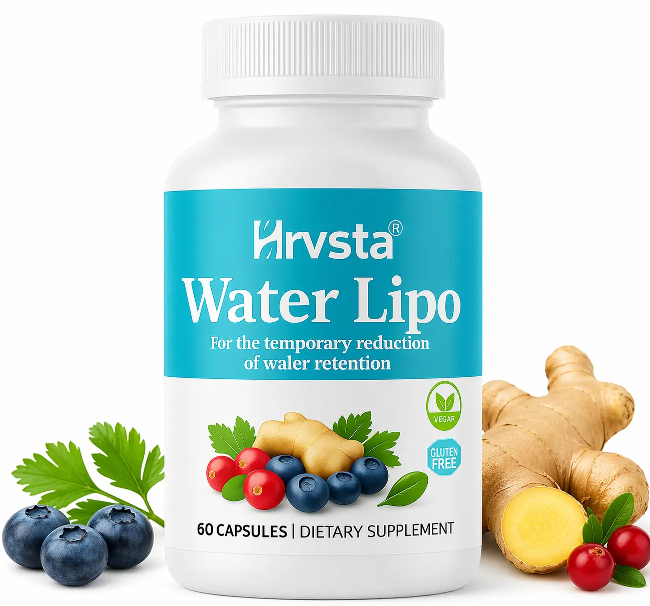 Yes, you can! Natural Water Soluble Diuretic with Electrolytes and Vitamins, Gluten Free, Supplement (60 Capsules)