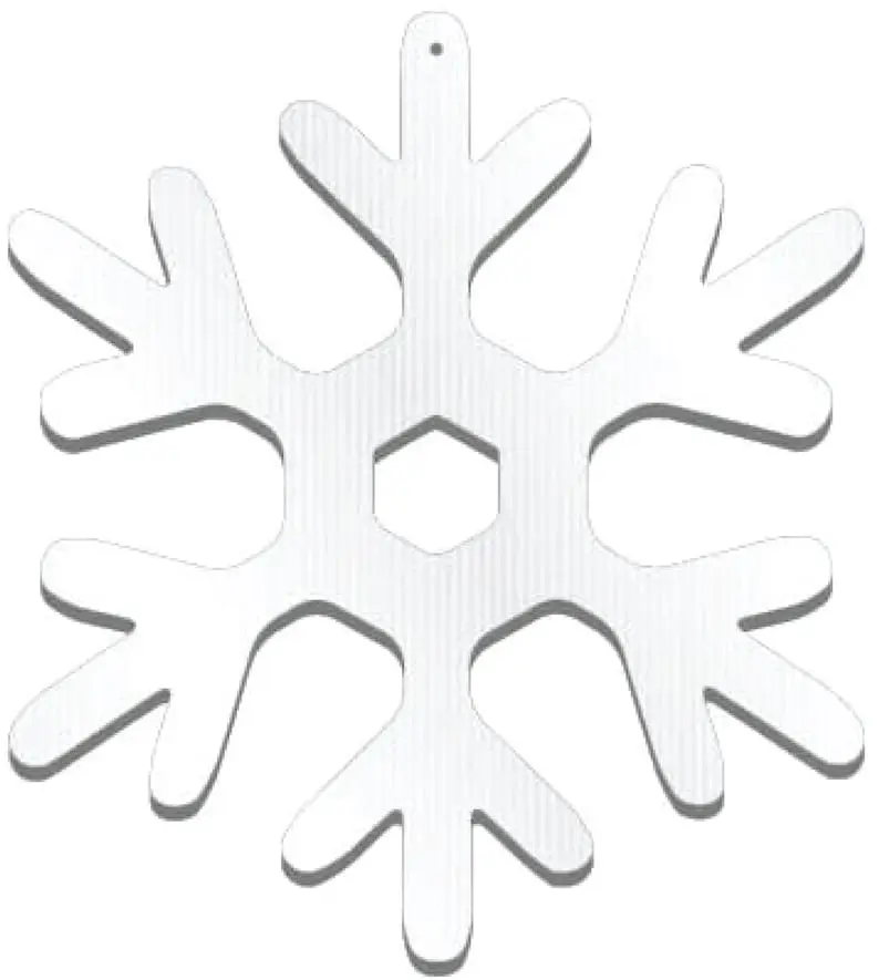 Oversized Plastic Snowflake Set: 15 Festive Christmas Yard Decorations