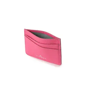 Leather Card Holder - Rose Petal Pink