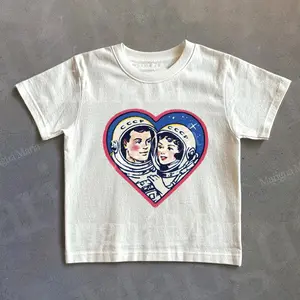 Astronauts Unisex Graphic Tee, Retro CCCP Space 90s Youth Shirt for Kids, Cosmic Women's Baby Tees, Gift for Her