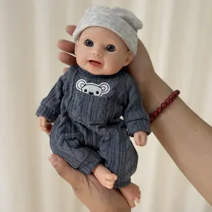 [Drink Wet System] Mayfair Baby Doll 10Inch (Weight 1.5 lb) Full Body Silicone Reborn Doll Realistic Baby Doll Twins Soft Body Baby Doll With Accessories