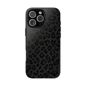 Black leopard print cheetah pattern Phone Cases Phone Cover Hard Case Tough 2-piece Phone Case