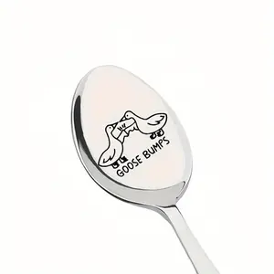 Stainless Steel Coffee Spoon, Creative Chicken Design Spoon, Long Handle Spoon for Coffee & Dessert, Ideal Gift for Birthday