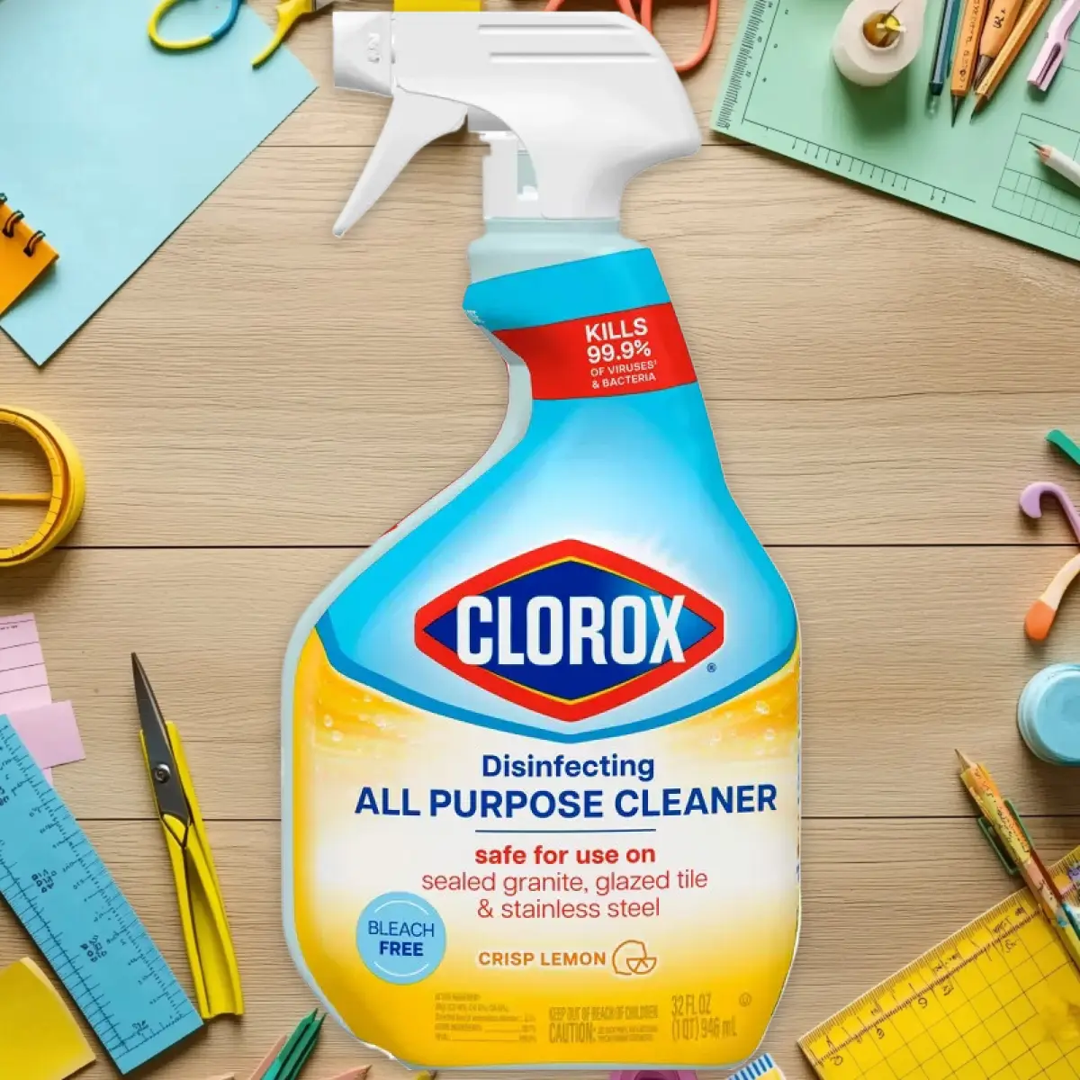 Clorox Disinfecting All-Purpose Cleaner 32fl oz - Multi-Surface Cleaner, for Home Kitchen, 32fl oz, Kills Germs, Fresh Scent