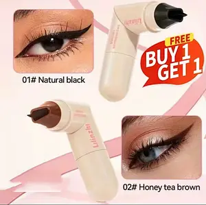 2PCS-Rotating Wing Eyeliner Stamp, Double Headed Liquid Eye Liner Pen, Smudge-Proof, Sweat-Resistant, Long Wear Precision Tip for Sharp Cat Eye Look, Perfect for Beginners & Makeup Lovers all-day longwear page vine