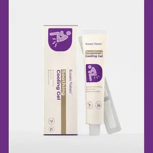 Kreain Nature Soothing Cooling Gel for Anal Skin Care, Hemorrhoid Cream for Itching, Swelling, Burning and Discomfort Relief - 0.7Oz Tube