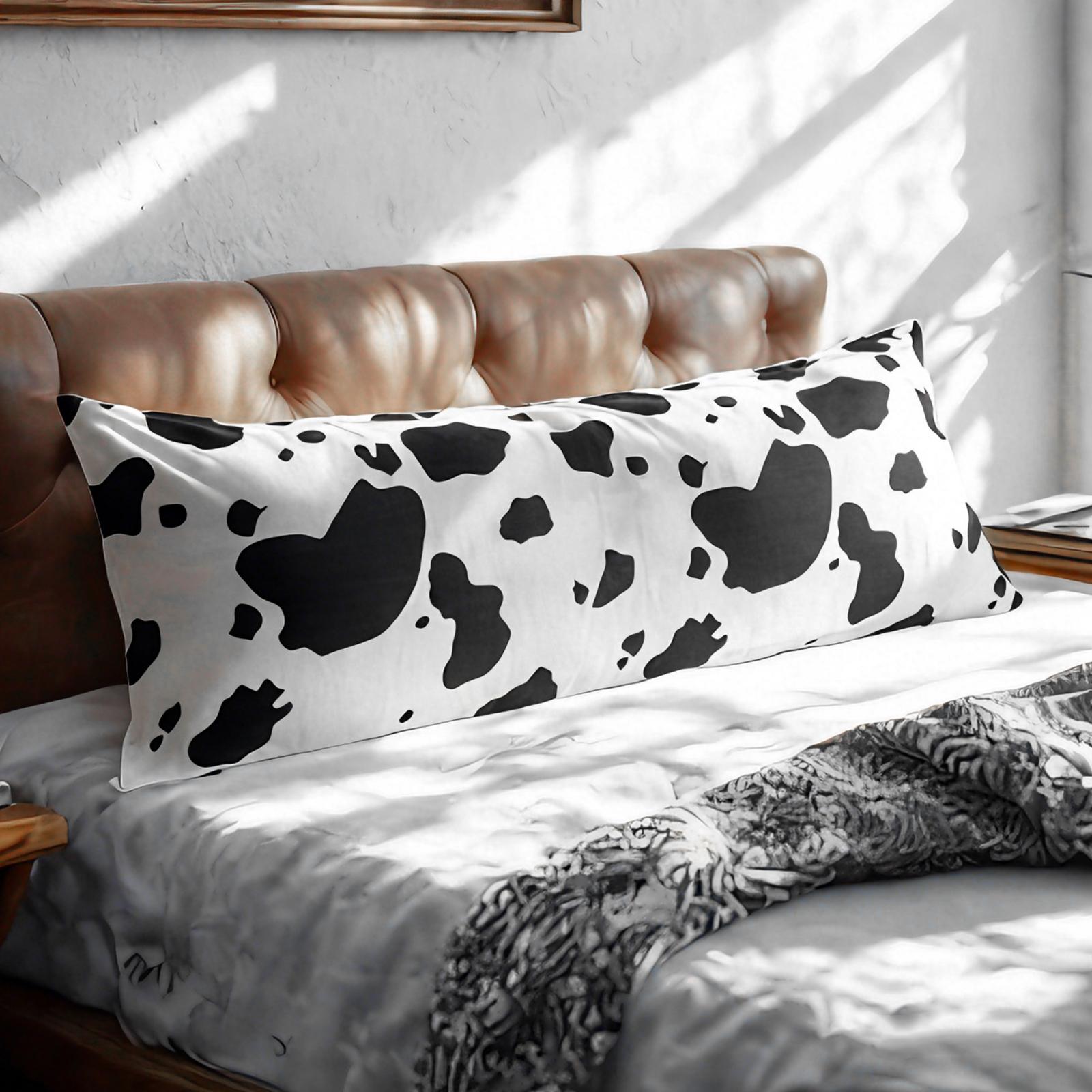 1 body pillowcase, soft brushed microfiber pillowcase, black and white pattern, envelope sealing