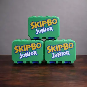 Skip Bo Junior Card Game Storage Box, 3D Printed Travel Case with Card Holder