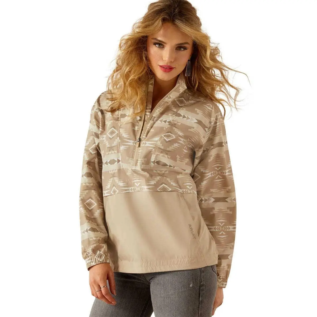 Ariat Women's Whisper Pullover White Pepper Jacket