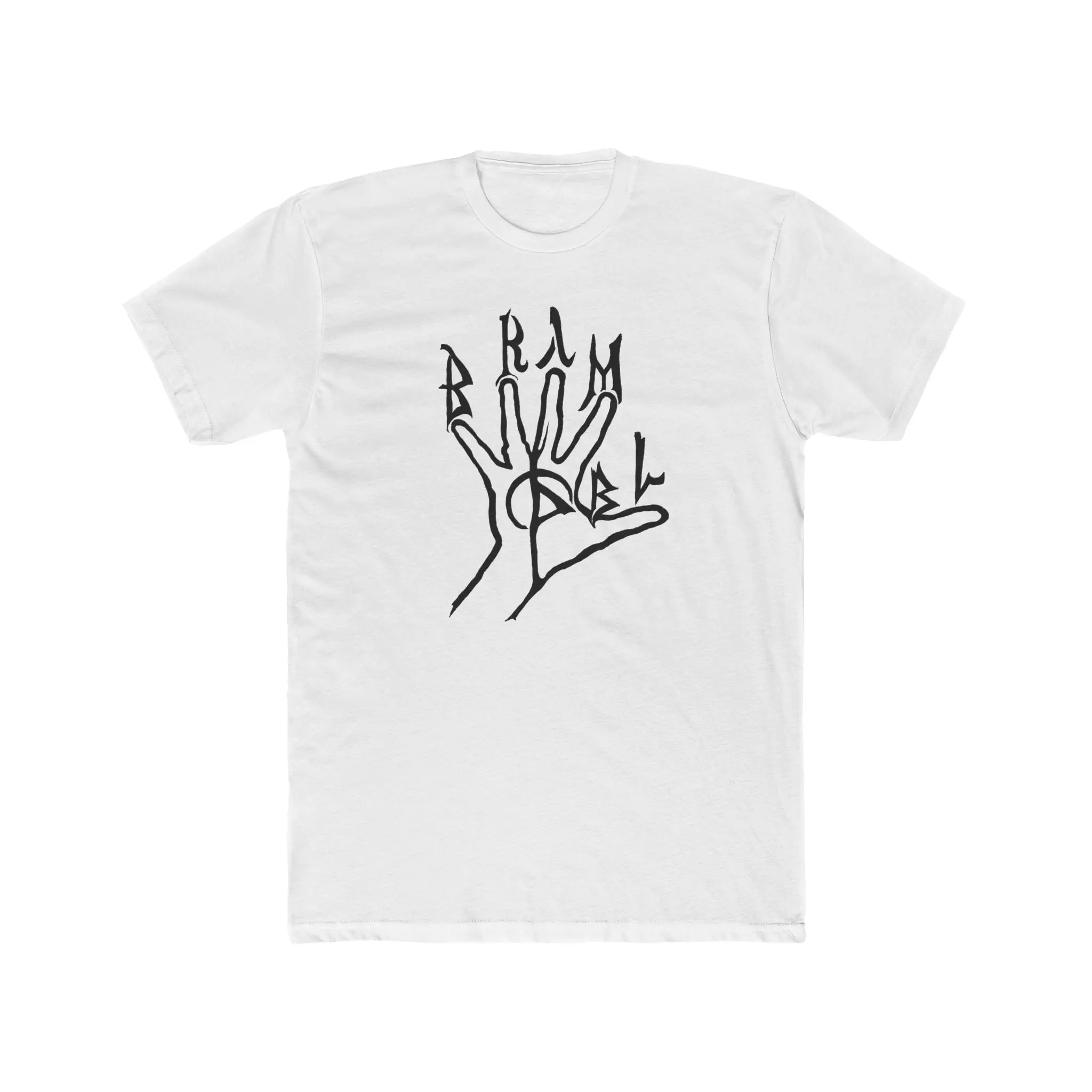 Hand Gesture Line Art Tee | Minimalist Palm & Fingers Graphic