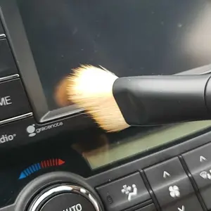 4 PCS Car Detailing Brush Set for Interior & Exterior Cleaning Boars Bristle Brushes for Dusting Air Vents Wheels Leather Upholstery