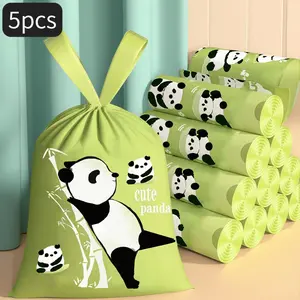 (Various sizes available) Cute thick tear-proof drawstring garbage bags, disposable garbage bags, automatic closing garbage bags, household drawstring garbage bags, garbage bags, multi-purpose garbage bags, suitable for households, offices, and household