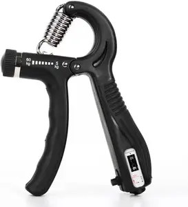Grip Strength Trainer - Adjustable Resistance 11-132lbs/5-60kg Hand Gripper & Forearm Strengthener Device with Smart Counter for Sports & Rehab