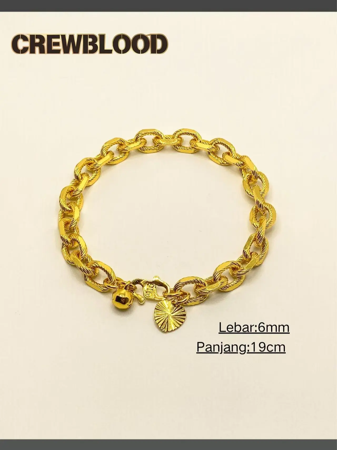 Gelang Tangan Rekaan Keel Tidak Luntur untuk lelaki dan perempuan gelang pembuli tempatan