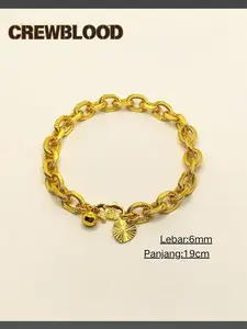 Gelang Tangan Rekaan Keel Tidak Luntur untuk lelaki dan perempuan gelang pembuli tempatan