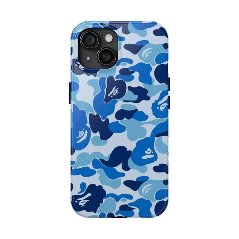 BAPE Camouflage Street-Style Pattern Film Phone Case - Smartphone, Cellphone, Handheld Devices Protection for iPhone 13/14/15/16/17