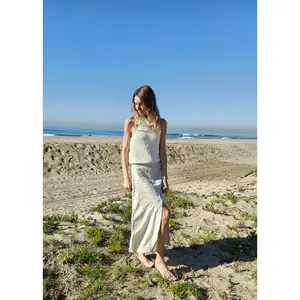Seagrass Linen Skirt