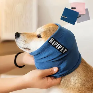 Dog Calming Headband Soft Warm Noise Reduction Earmuffs, Cozy Fabric Pet Hat and Scarf Set for Dogs