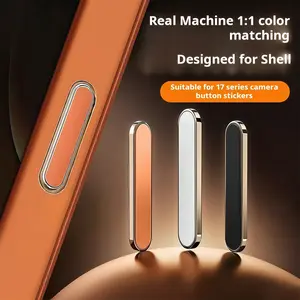 Simple Metal Ai camera button for iPhone 17 Pro Max Air 16 Pro Max Ai Button Protection Film Phone Apple Accessories Full Set of Protective Mirrors Tempered Glass