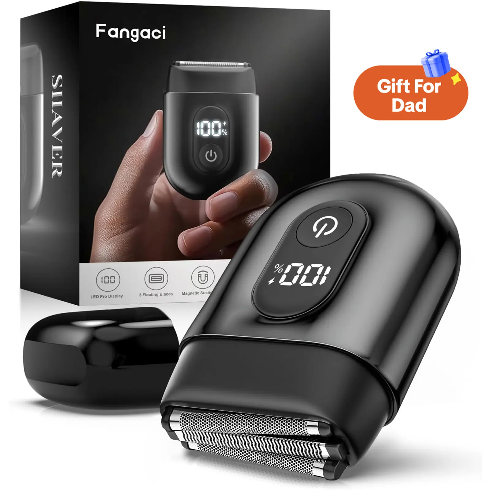 [fathersdaygift]Upgraded Mini Electric Razor, Electric Shaver for Men,Women,Upgraded Foil Shaver with 3 Blade Heads IPX7 Waterproof Wet/Dry LED Display USB Type C Rechargeable FathersDayGift Flexible Floating summerwins