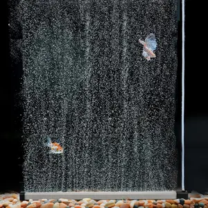 13.8 Inch Aquarium Air Stone Bubble Diffuser, High Oxygen Dissolving Nano Bubble Curtain, Quiet Fish Tank Bubbler for Freshwater Saltwater, Durable Decorations with Strong Aeration aquarium  pump snap  fishtank marimo  moss  ball aquarium air