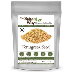 The Spice Way Fenugreek Seeds - Whole,  Vegan, Non-GMO, No Additives, Fresh, Premium Quality