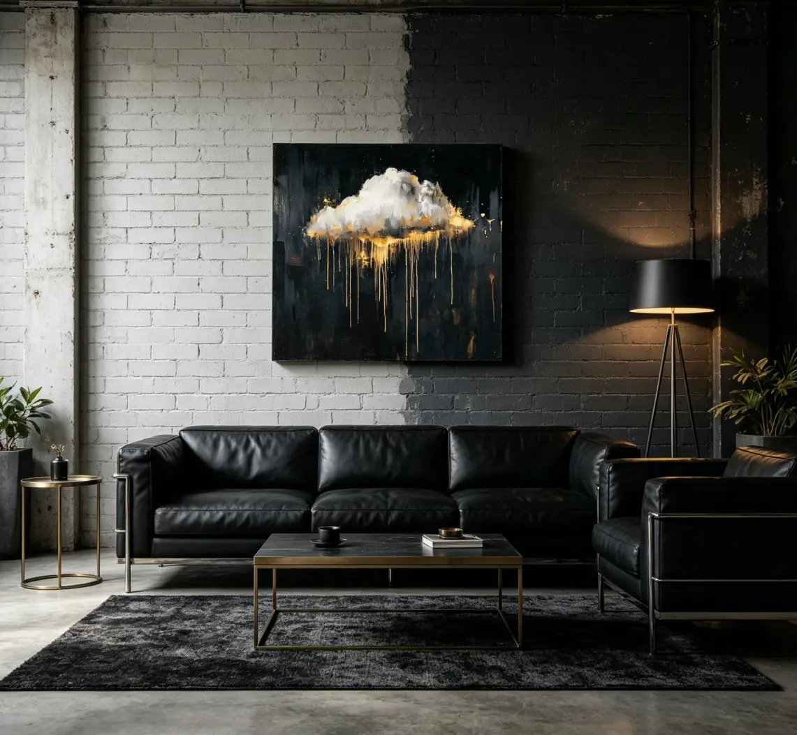 Vintage Dark Academia Rain Cloud Print Wall Art Poster - Antique Style Prints, Melancholy Cottage Core Decor, Vintage Home Decor for Living Rooms, Dorms