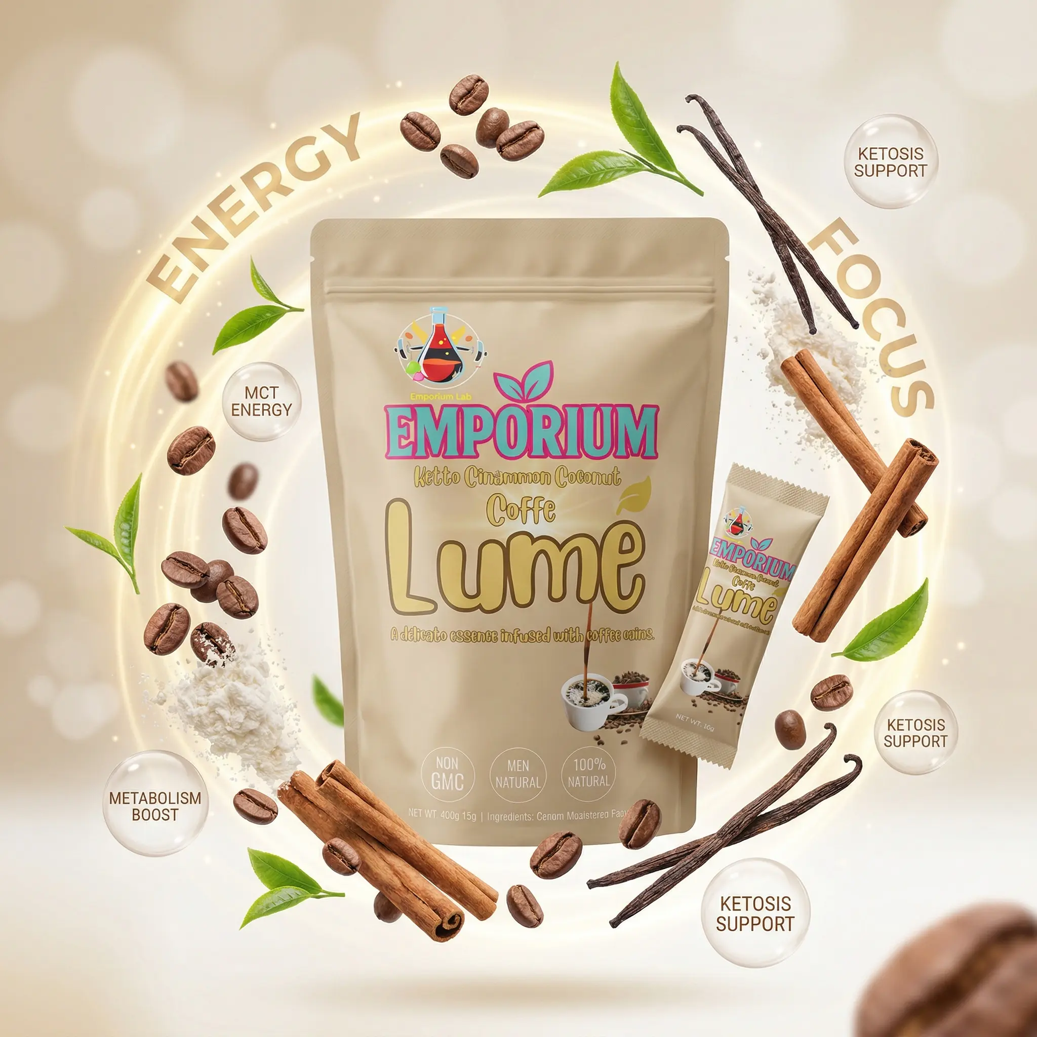 ☕ Keto Cinnamon Coconut Coffee LUME | Ritual Diario ✨