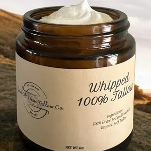 Whipped 100% Grass Fed and Finished Beef Tallow- Moisturize your skin with one simple ingredient
