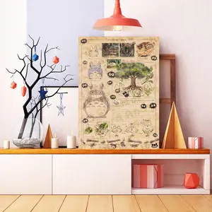 Studio Ghibli Art Print, Anime Wall Art,Tot-oro Knowledge Home Decor - POSTER NO FRAME