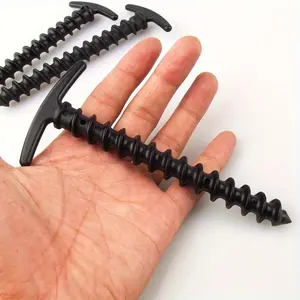 1pc Durable Spiral Ground Nails for Secure Outdoor Camping and Hiking Tents