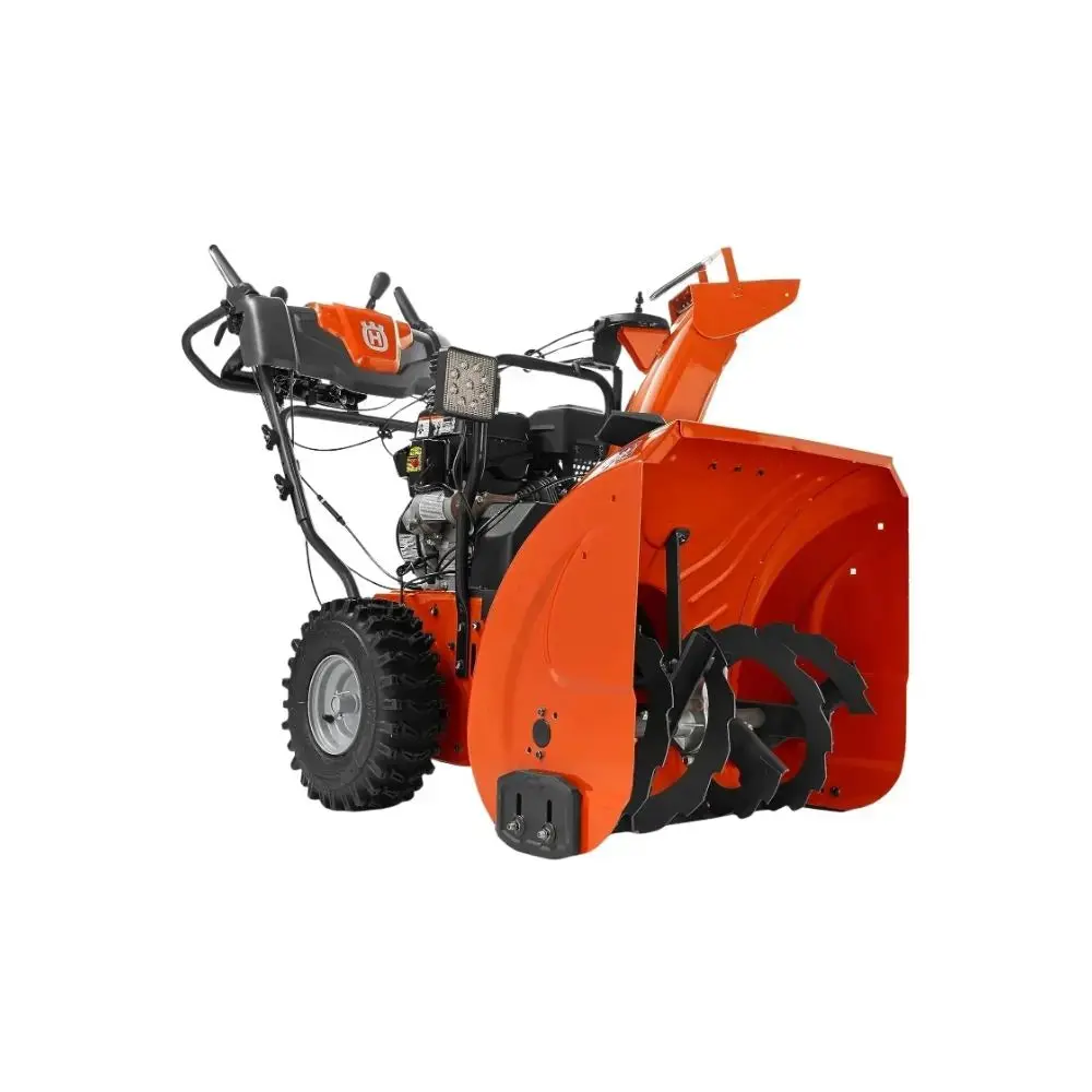 Husqvarna ST224 2-Stage Gas Snow Blower - 24-in Clearing Width, 212cc 5.9 hp Gas Engine, 6 Forward Speeds/1 Reverse, Friction Disc Transmission, Balanced Design, Adjustable Handle, LED Headlight, Excellent Maneuverability for Driveway Clearing