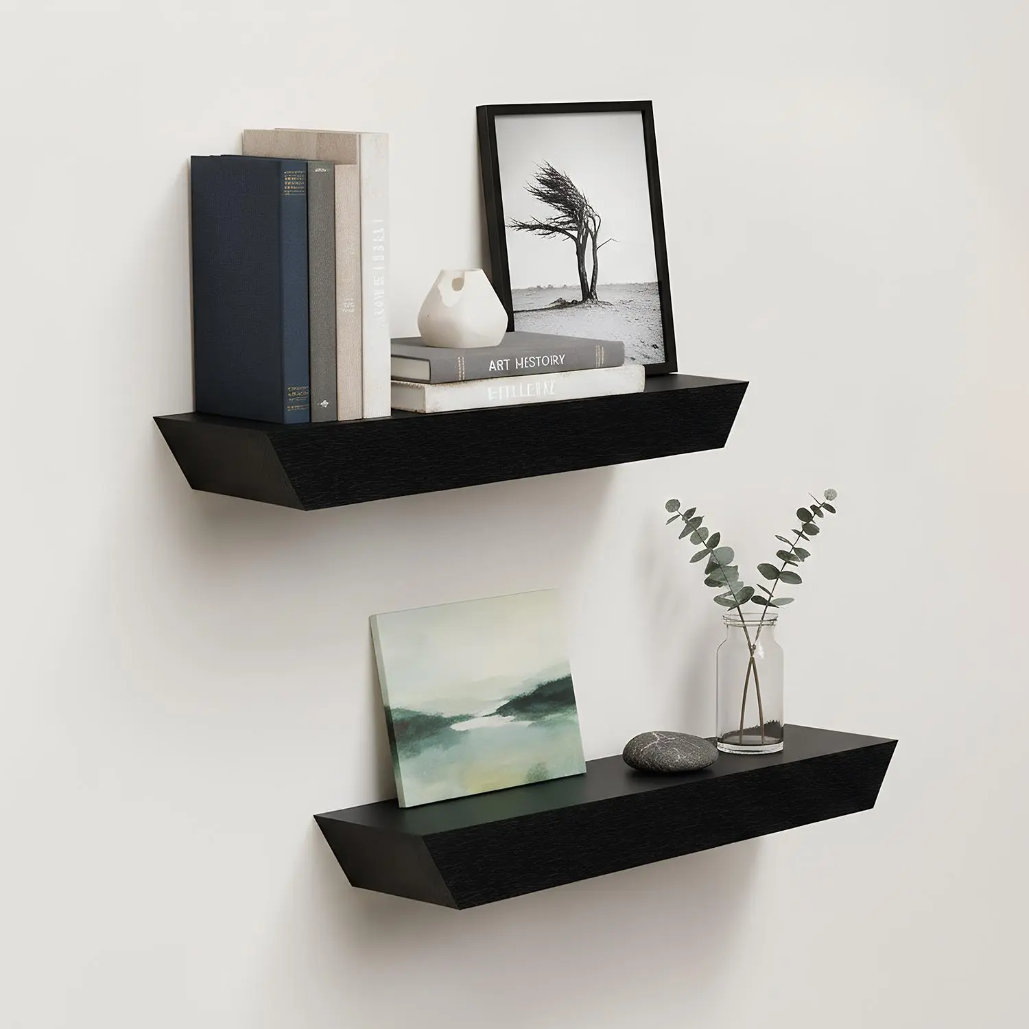 Black-2 Shelves-18.11" 