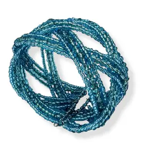 Handmade Seed Bead Wrap Bracelet Adjustable Wire Cuff 6.5–9 in Boho Stacked Look Multi-Color Multi-Strand Cuff for Boho Outfits