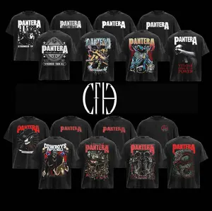 [Collection] Pantera "Cowboys From Hell" Graphic Tee, Acid Wash Oversized Heavyweight T-Shirt, Vintage Rock Merch, Premium Vintage Washed Rock Tee Menswear Streetwear Crewneck