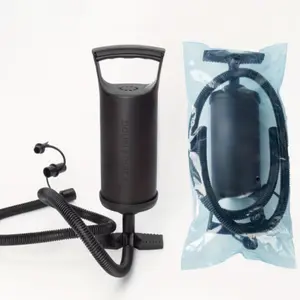 Portable Manual Air Pump with Three Size Nozzles, Ideal for Inflatable Beds, Swimming Rings, Pools, Balloons, Boats
