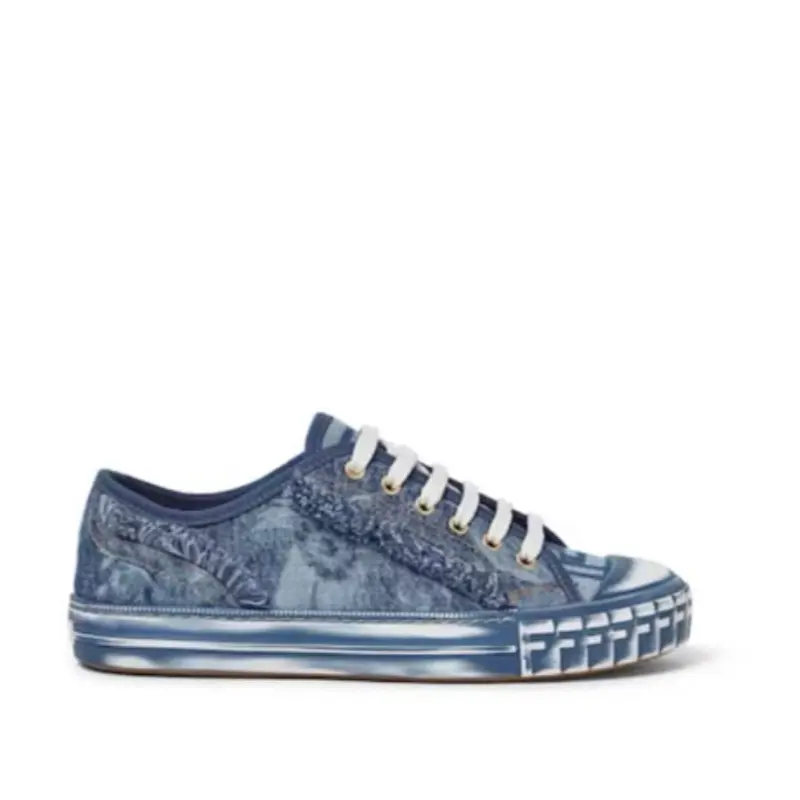 Fendi Denim Sneakers Domino Size 37