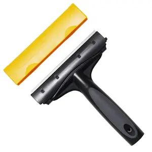 Windows101 Yellow 6in/15cm Scraper Straight Ergonomic Design with Interchangeable Blades for Professional Window Cleaning